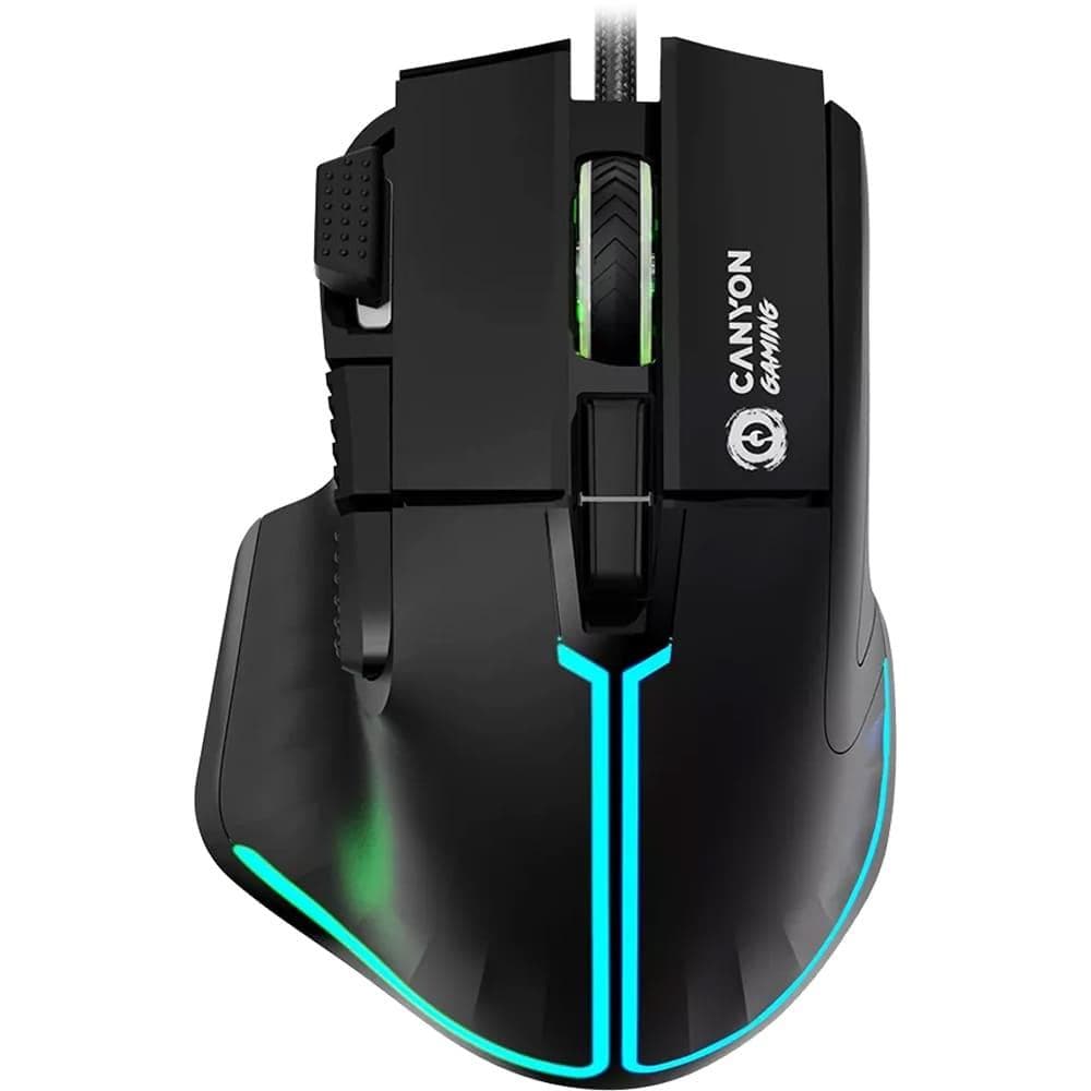 Миша CANYON mouse Fortnax GM-636 RGB 9buttons Wired Black