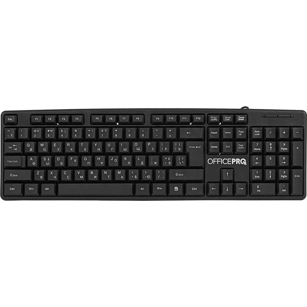 Клавіатура OfficePro SK166 USB Black