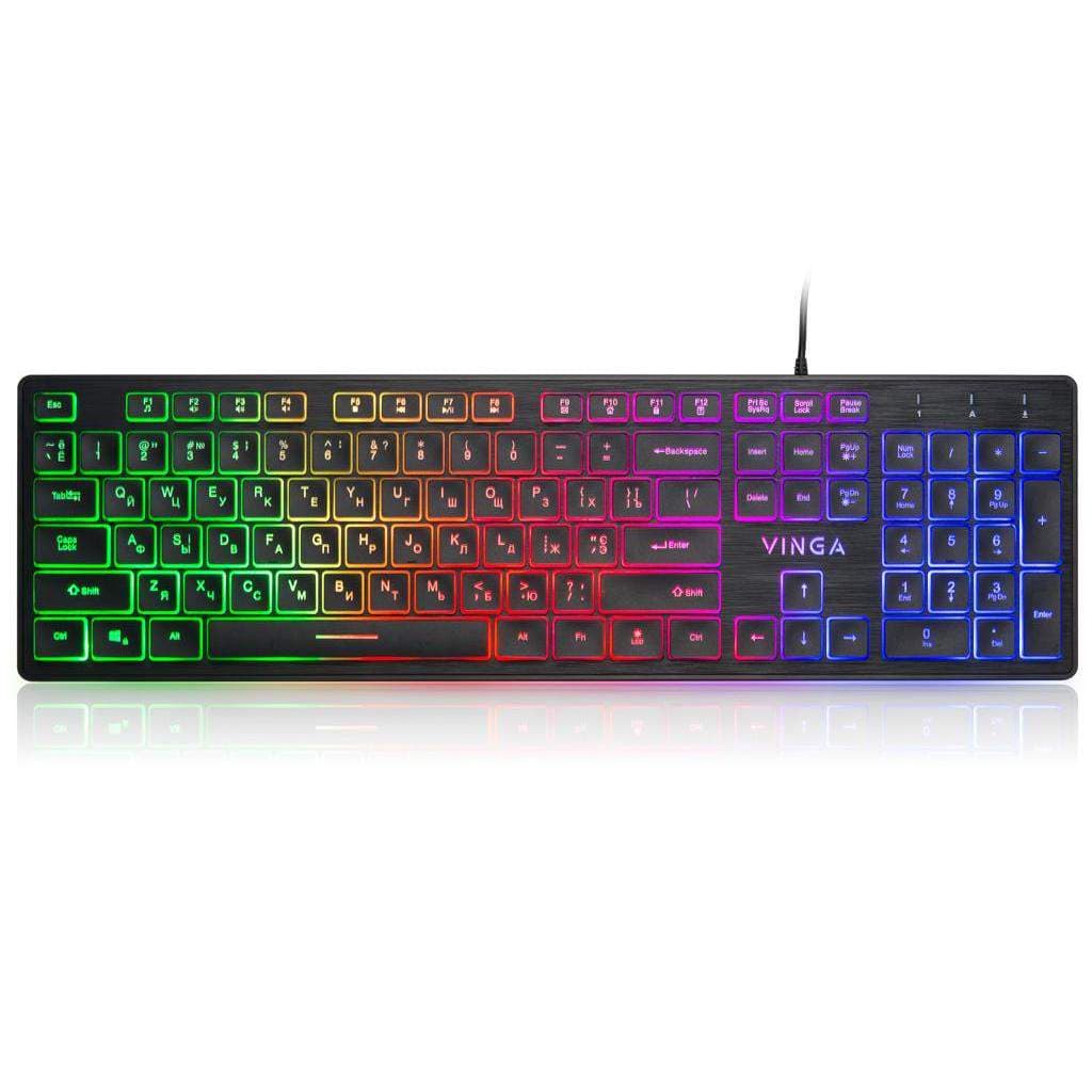 Клавіатура Vinga KB410 USB Black