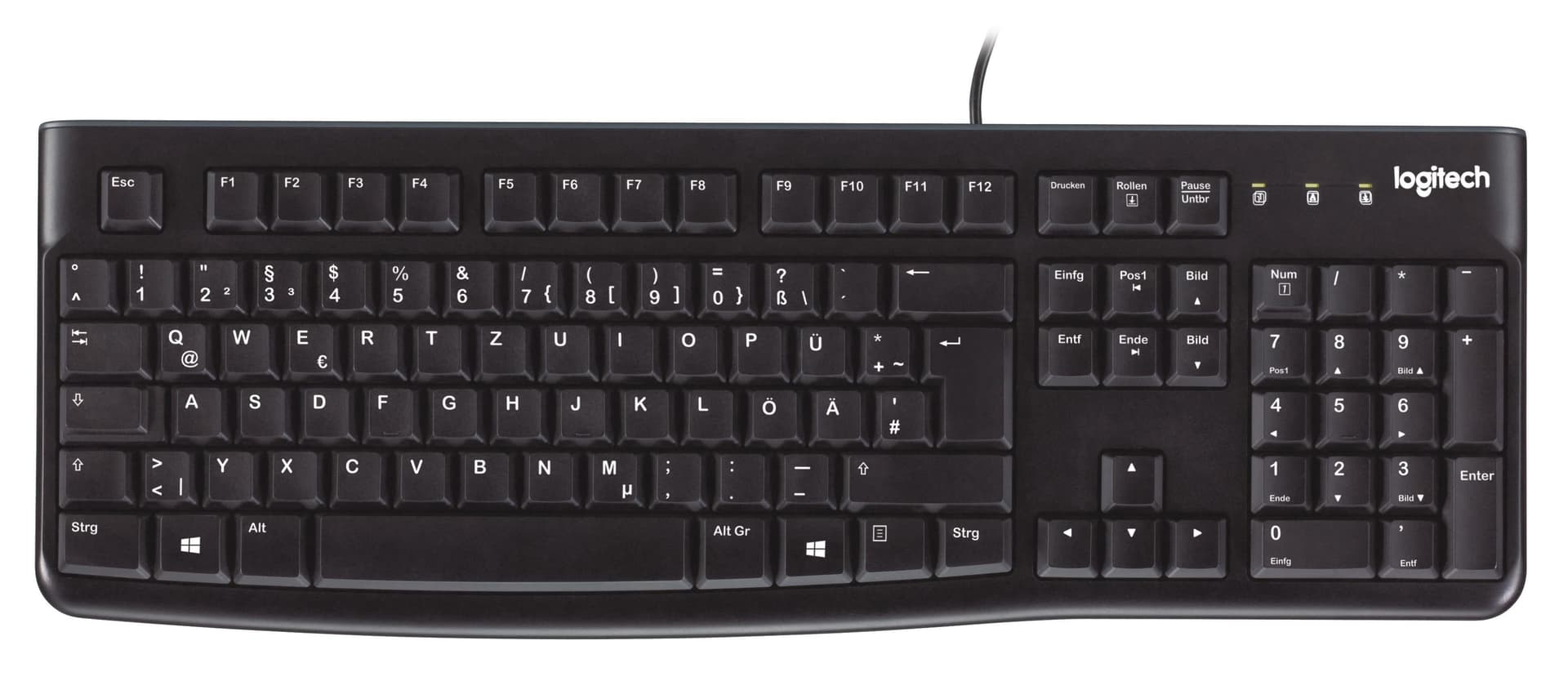 Клавіатура Logitech K120 Ukr USB (920-002643) Black