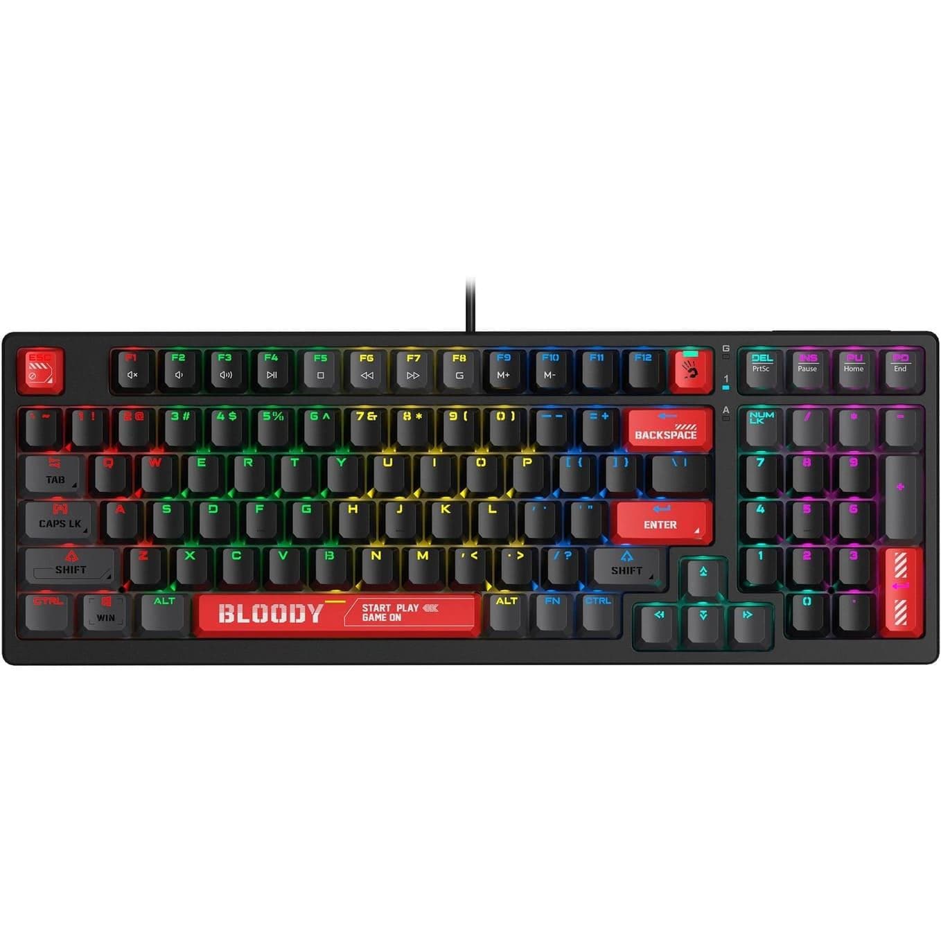 Клавіатура A4Tech Bloody S98 USB RGB Black (Bloody Red)