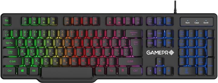 Клавіатура GamePro GK380 RGB USB Black