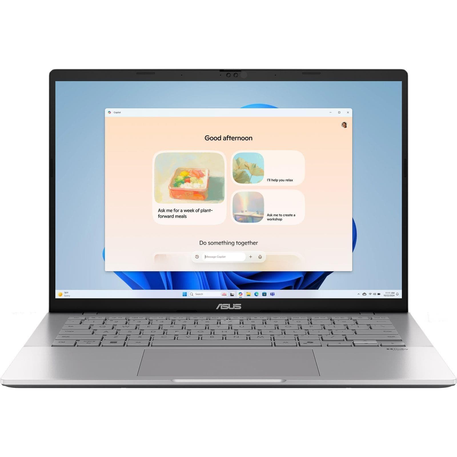 Ноутбук 14 ASUS Vivobook S 14 M3407HA-SF079 WUXGA OLED/Ryzen 5 220/16GB/512SSD/UMA/DOS/Silver
