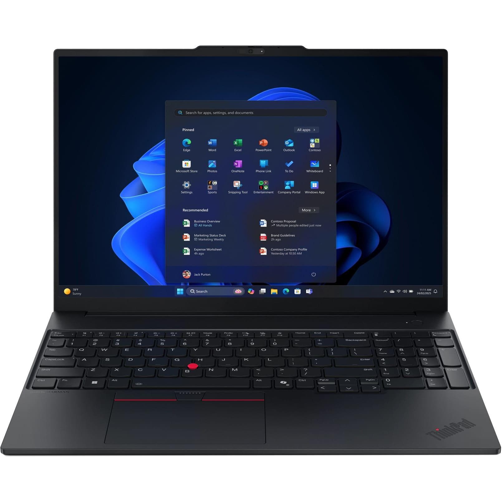 Ноутбук 16 Lenovo ThinkPad E16 G3 WUXGA/Intel U7-255H/16GB/1TB/UMA/DOS
