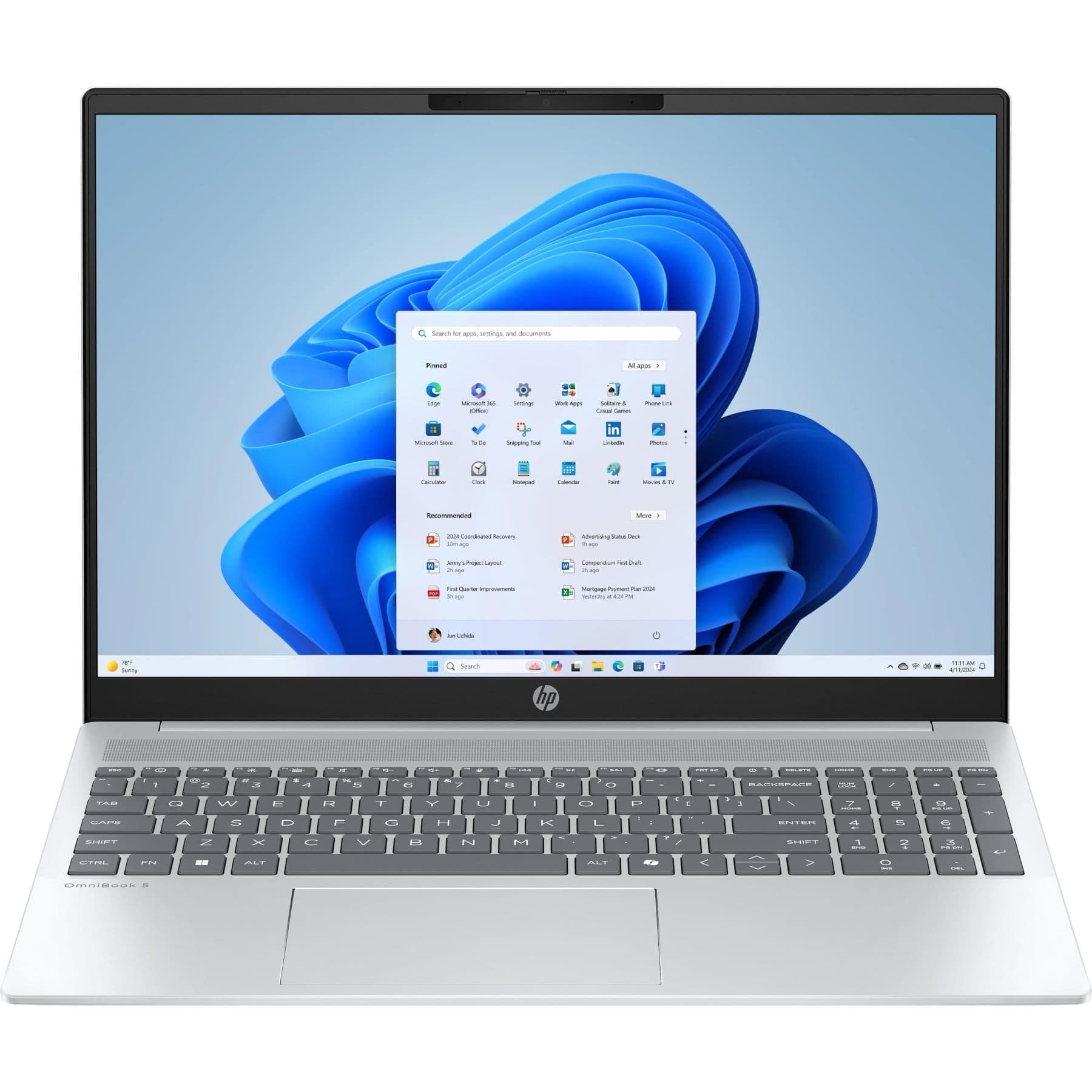 Ноутбук 16 HP OmniBook 5 16-ag1015ua 1920x1200 IPS/Ryzen AI 5 330/16GB/512SSD/Radeon/W11H