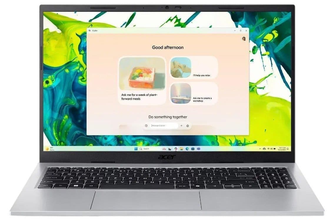 Ноутбук 15.6 Acer Aspire Go AG15-72P FHD IPS/Intel 5-120U/32GB/1TB/UMA/DOS/Silver