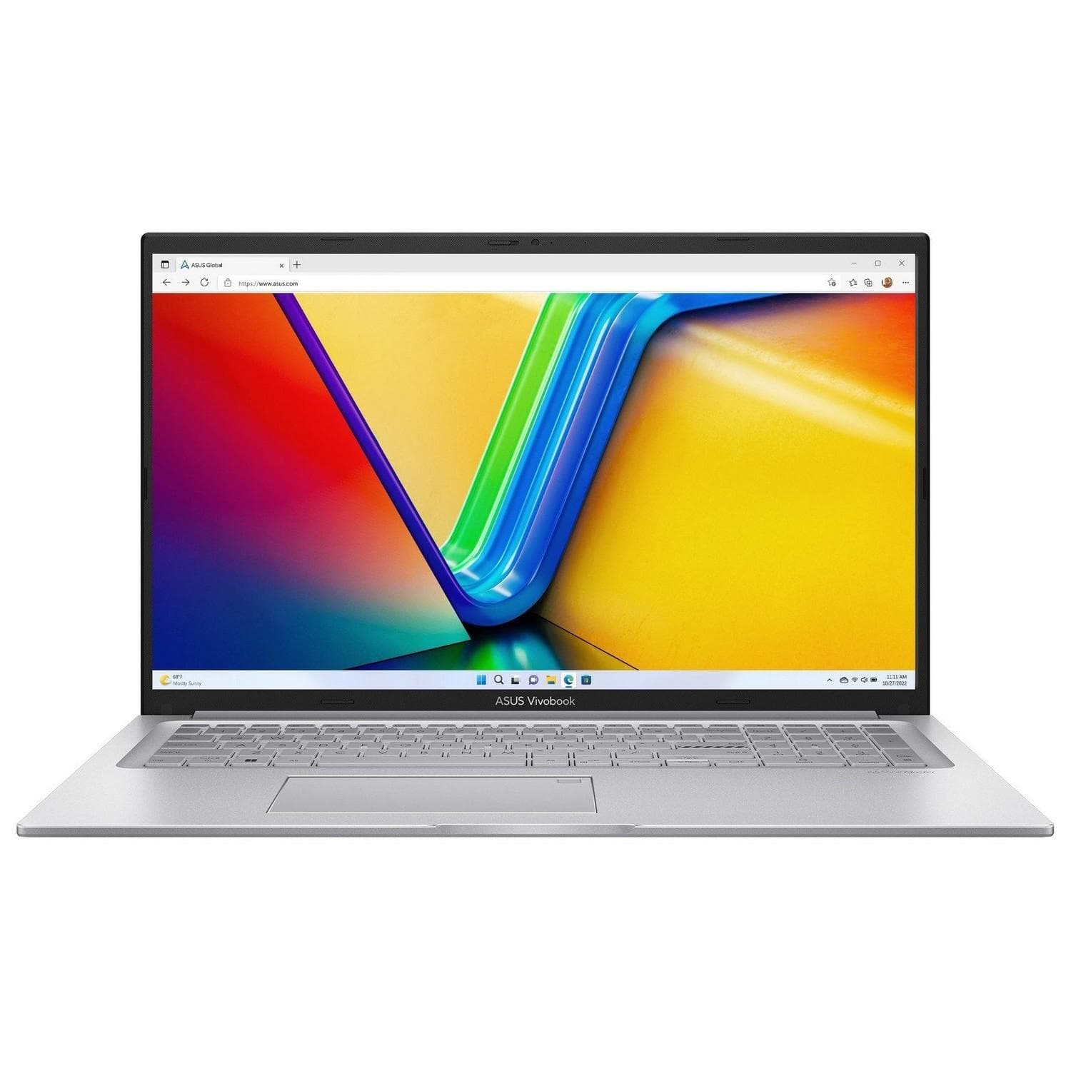 Ноутбук 17.3 ASUS Vivobook X1704VA-AU665 FHD IPS/U300/8GB/512GB/UMA/DOS/Silver
