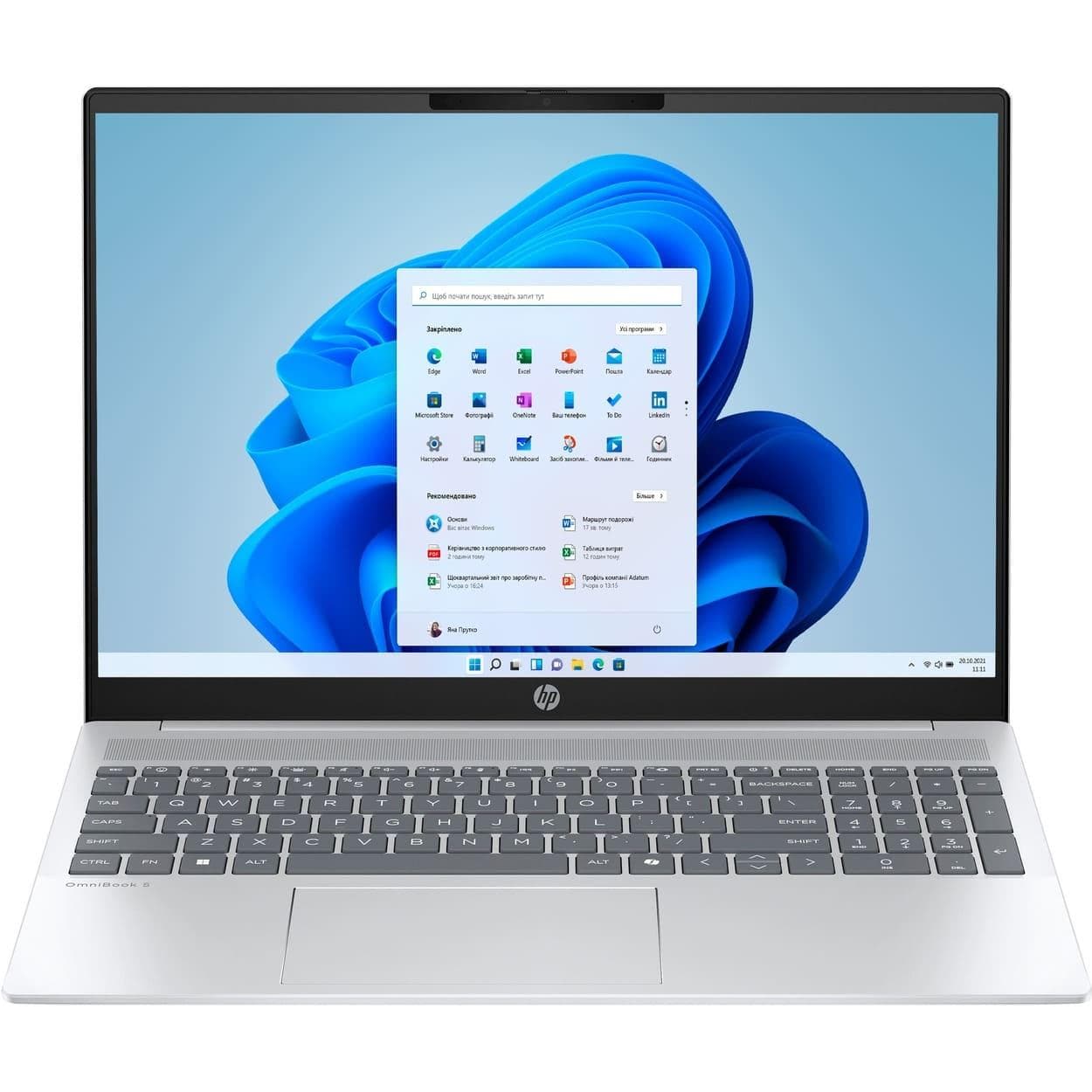 Ноутбук 16 HP OmniBook 5 16-af1005ua 2K IPS AG/U5-225U/16GB/1TB/UMA/DOS/Silver