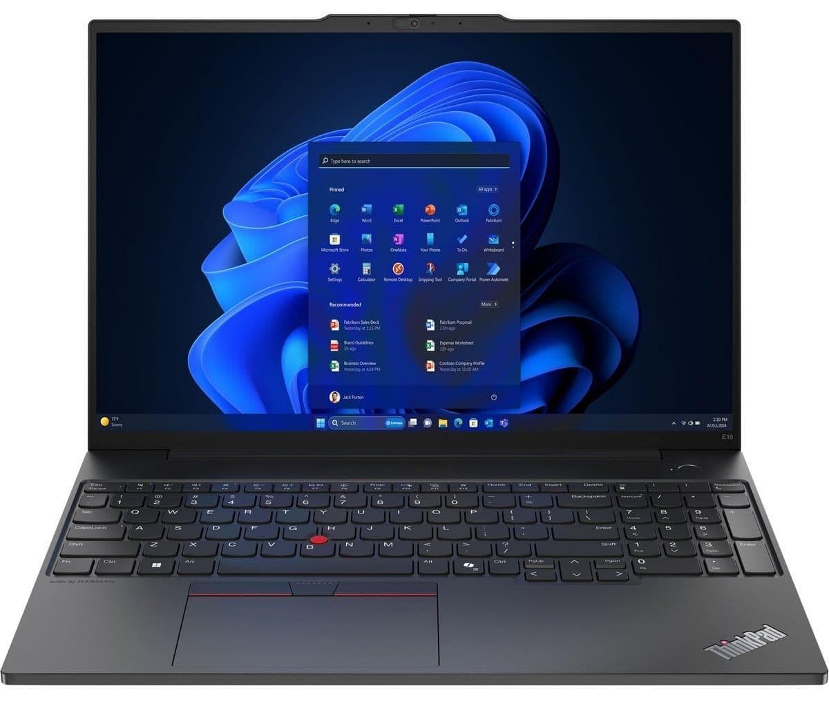 Ноутбук 16 Lenovo ThinkPad L16-G2 WUXGA IPS/Intel U5-225U/16GB/512SSD/UMA/DOS/Black
