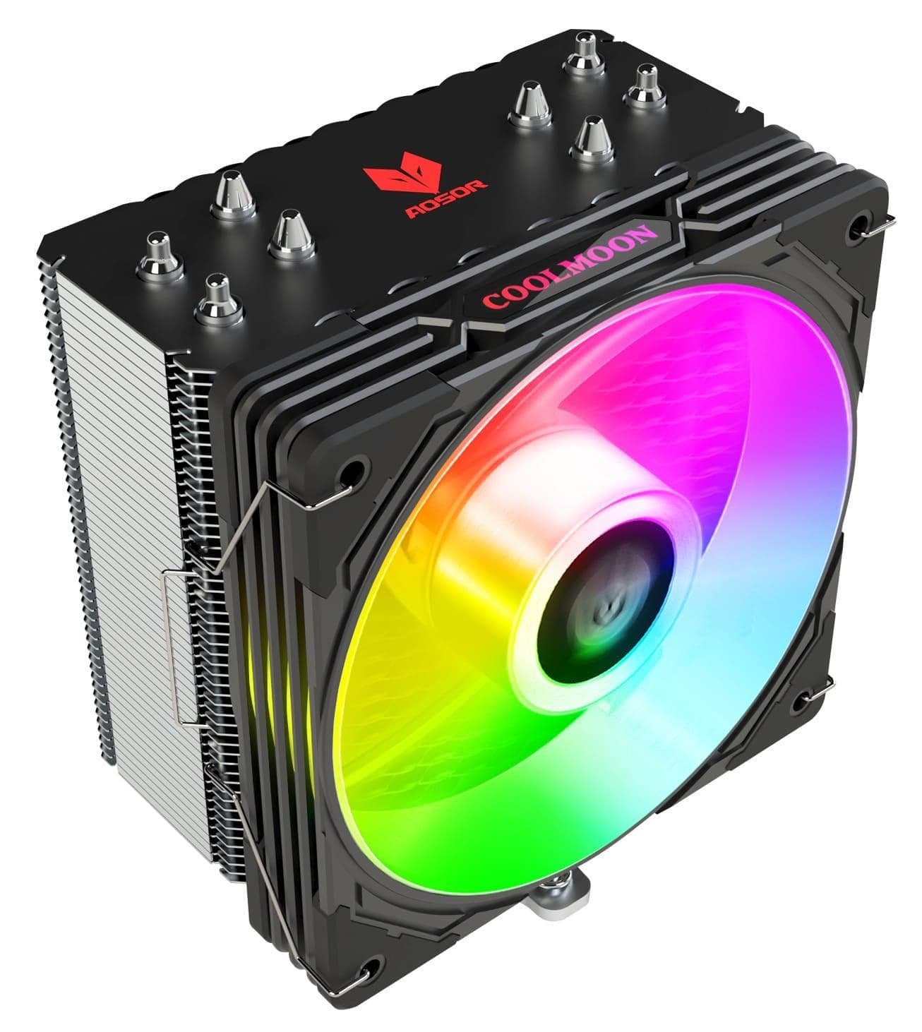 Кулер для процесора Coolmoon Aosor AS400 BLACK (AS400 BLACK)