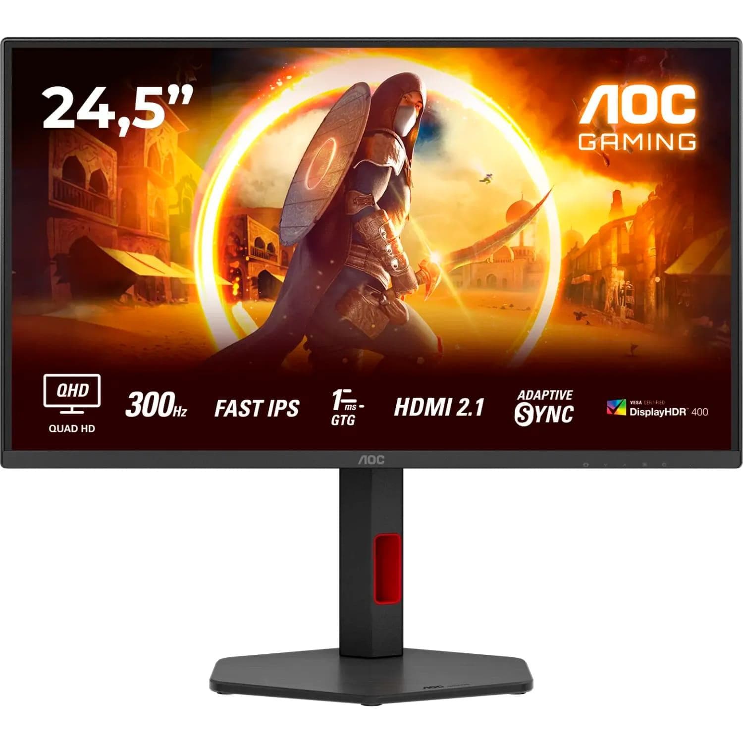 Монітор 24.5" AOC Q25G4SR QHD IPS 300Hz