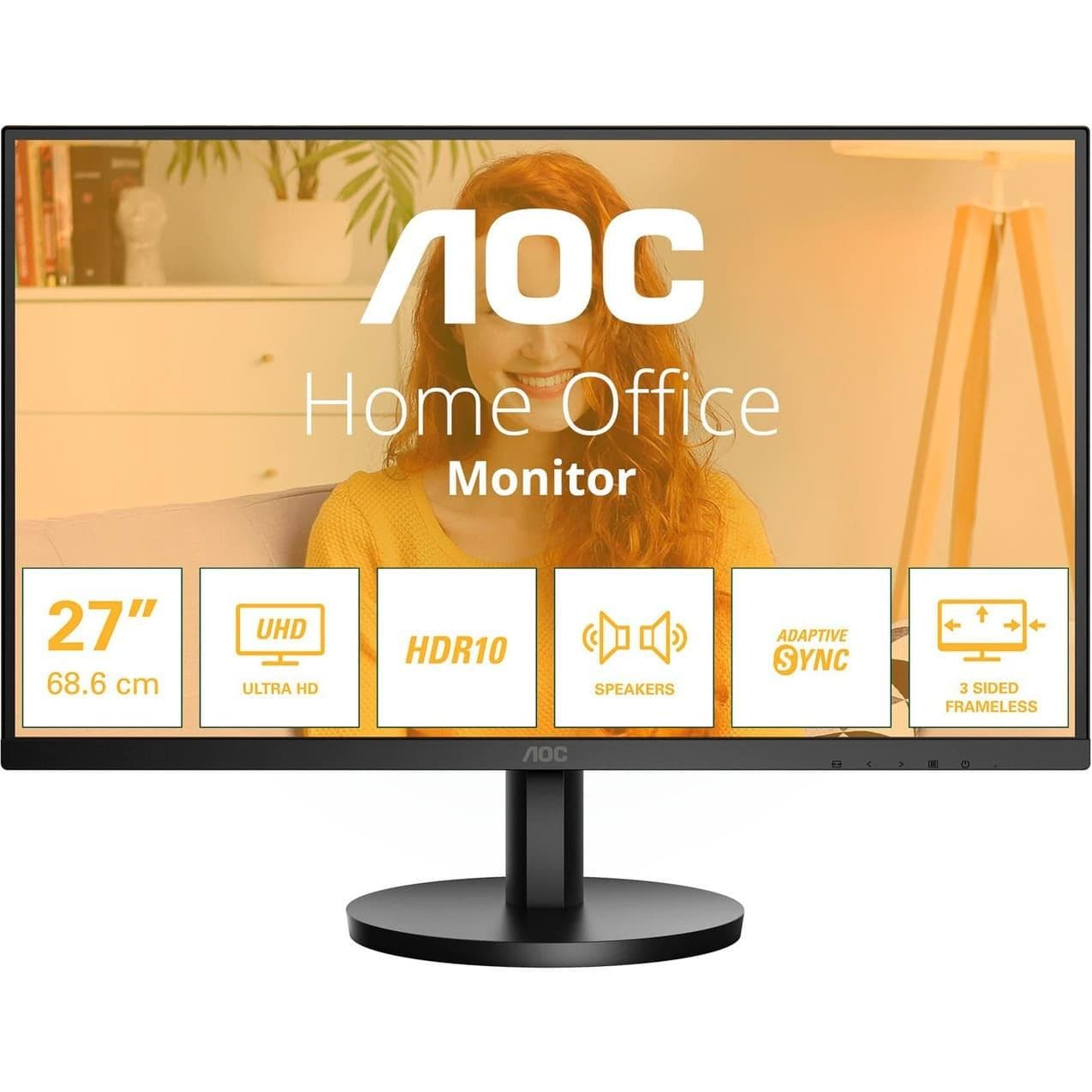 Монітор 27" AOC U27B3A UHD IPS 60Hz