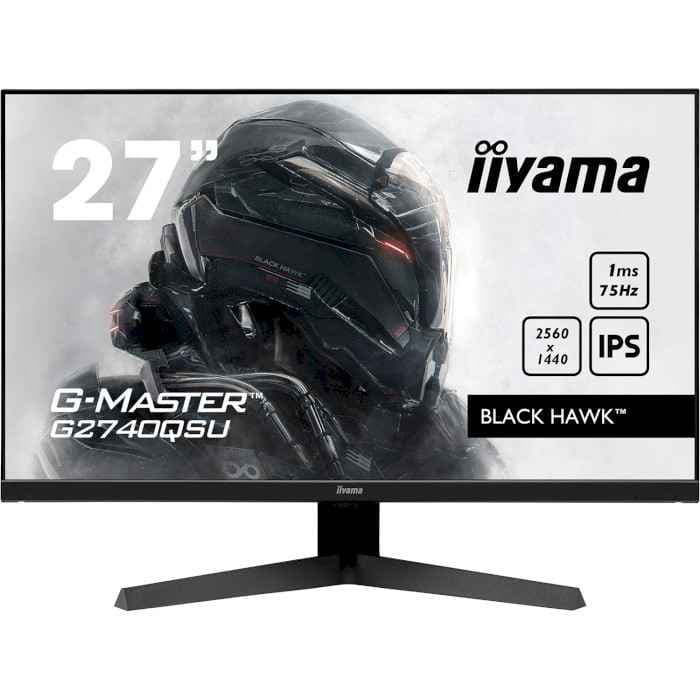 Монітор 27" Iiyama G-Master G2740QSU-B1 QHD IPS 75Hz