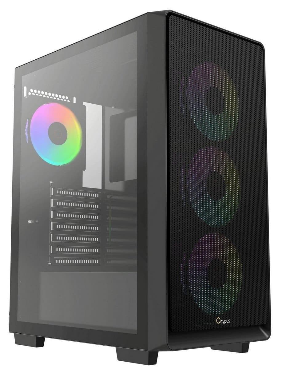 Корпус OCYPUS GAMMA C60 BK ARGB (GAMMA-C60-BKG400XX-GL)