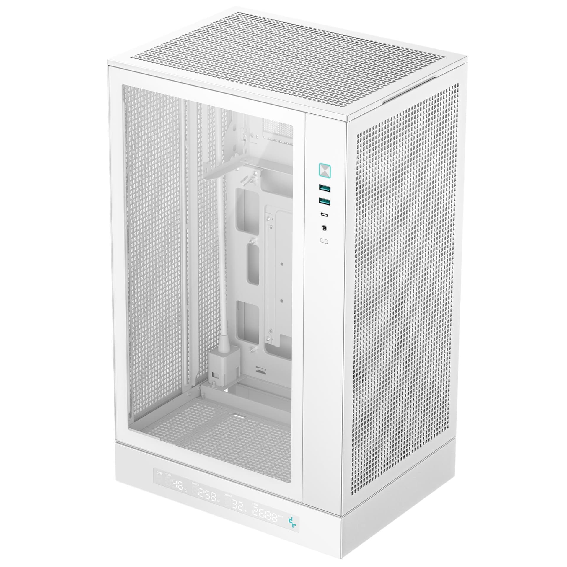 Корпус Deepcool CH270 Digital без БП (R-CH270-WHNDM0-G-1) White