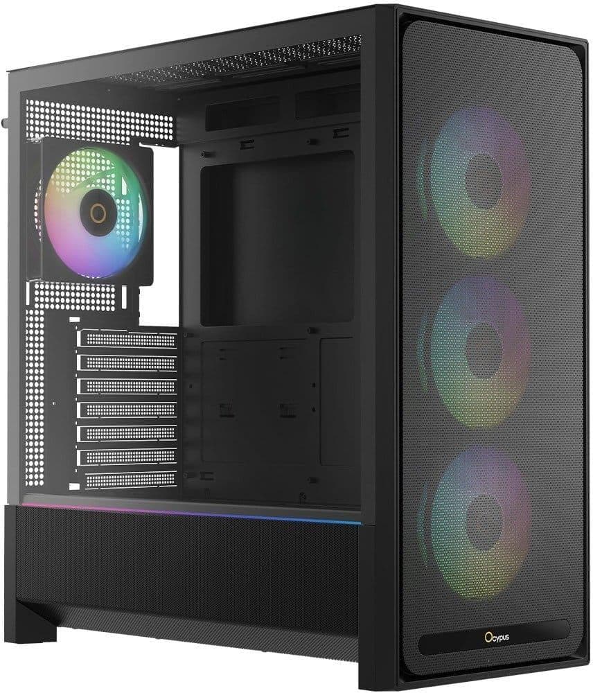 Корпус OCYPUS DELTA C70 BK ARGB (DELTA-C70-BKG400XX-GL)
