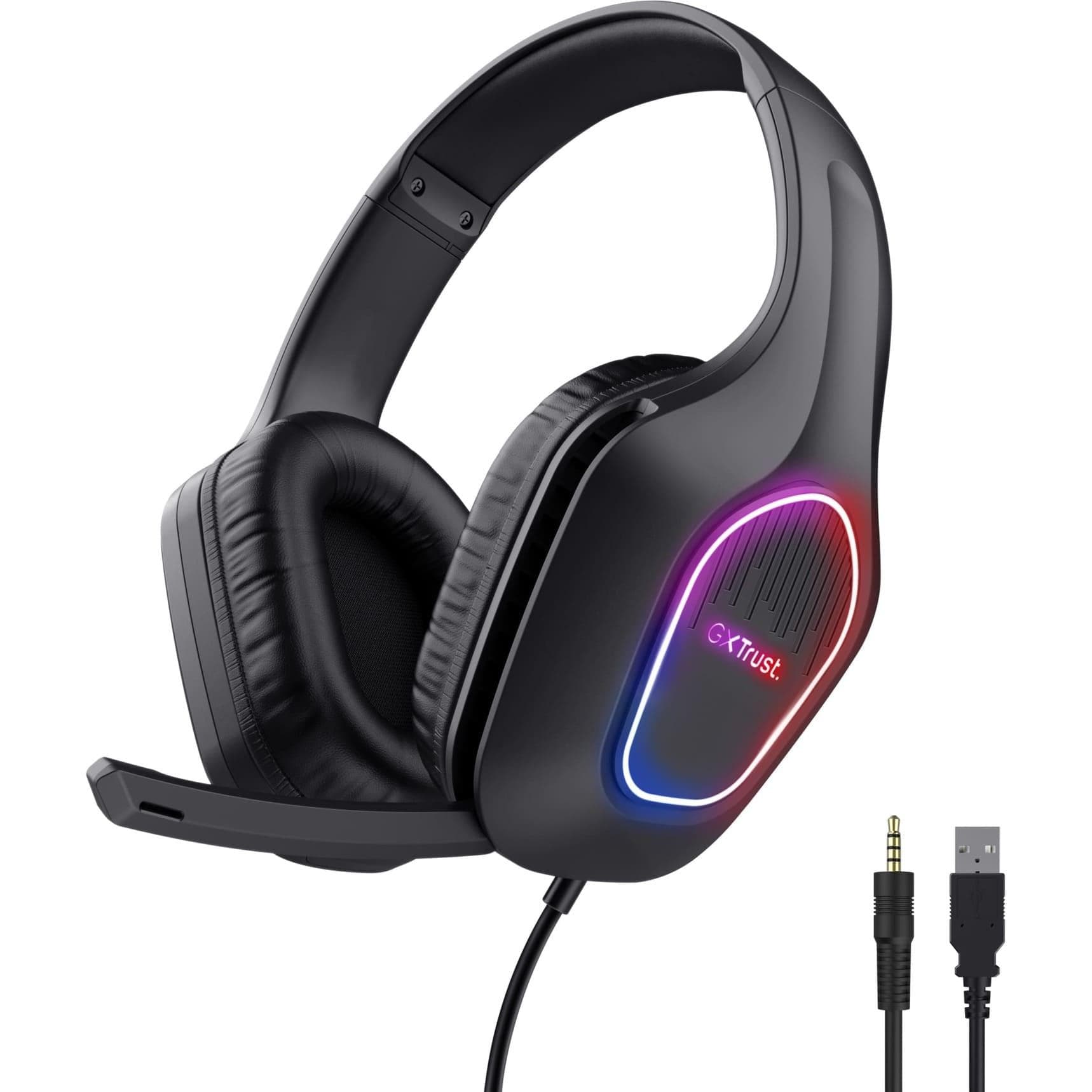 Ігрова гарнітура Trust GXT 416 Zirox LED Headset Black