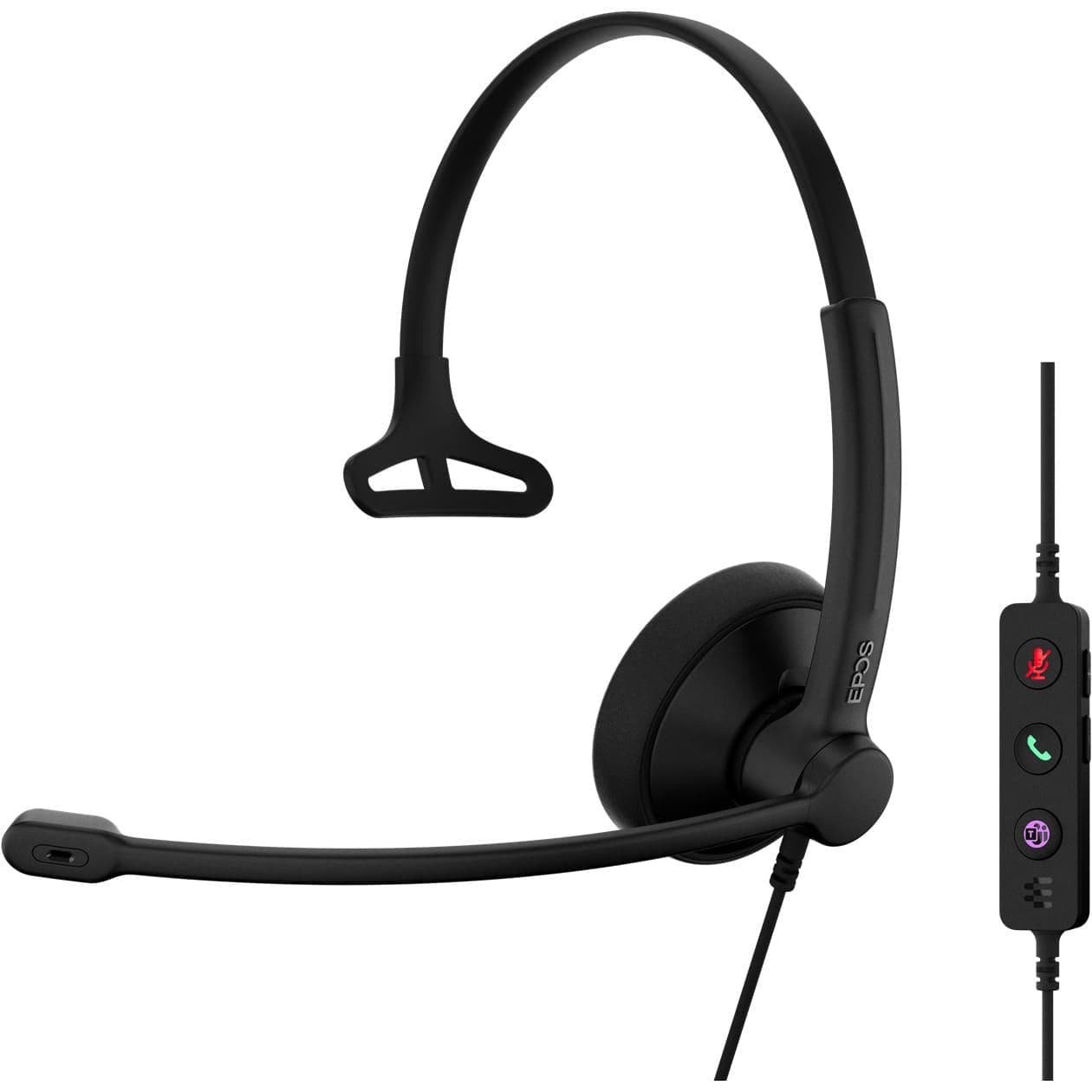 Гарнітура EPOS On-Ear IMPACT 100 MS Mono USB C + A Black