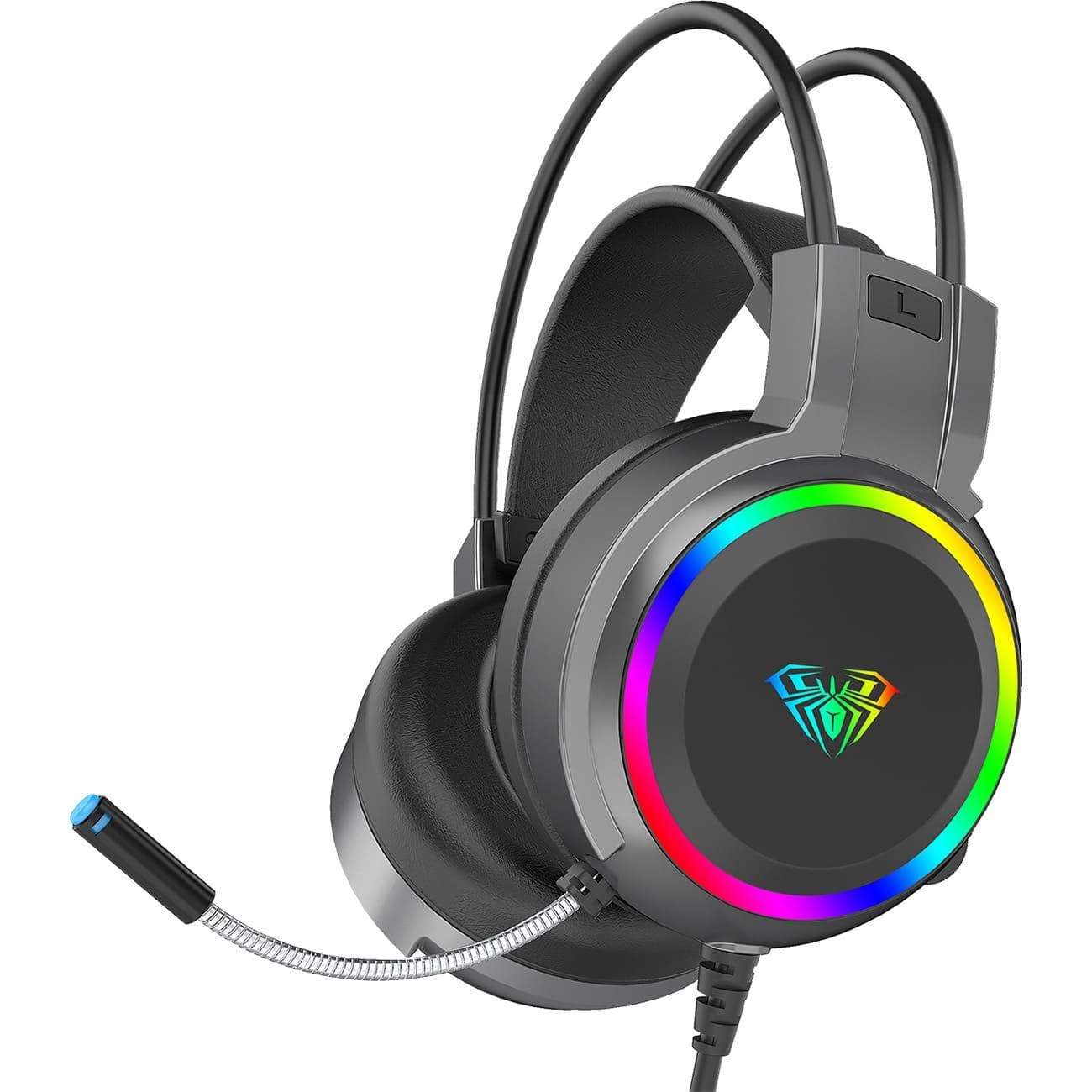 Ігрова гарнітура AULA S608 Wired 3.5mm + USB