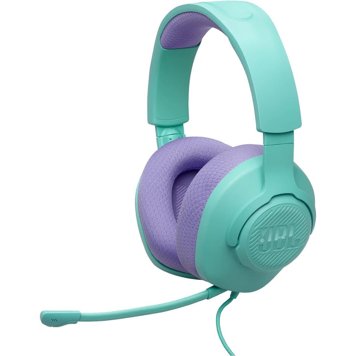 Ігрова гарнітура JBL Quantum 100M2 Cyan (JBLQTUM100M2CYN)