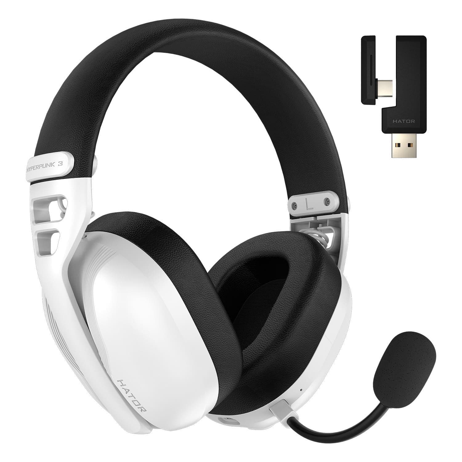 Ігрова гарнітура HATOR Hyperpunk 3 Hi-Res (ESH16) Wireless White