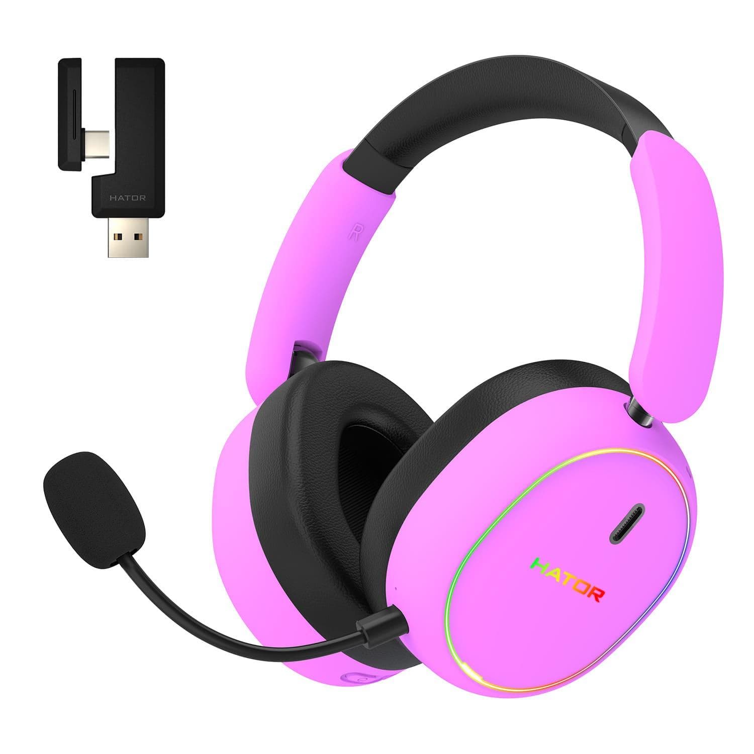 Ігрова гарнітура HATOR Phoenix 2 Hi-Res (ESH42) Wireless Cyber Violet