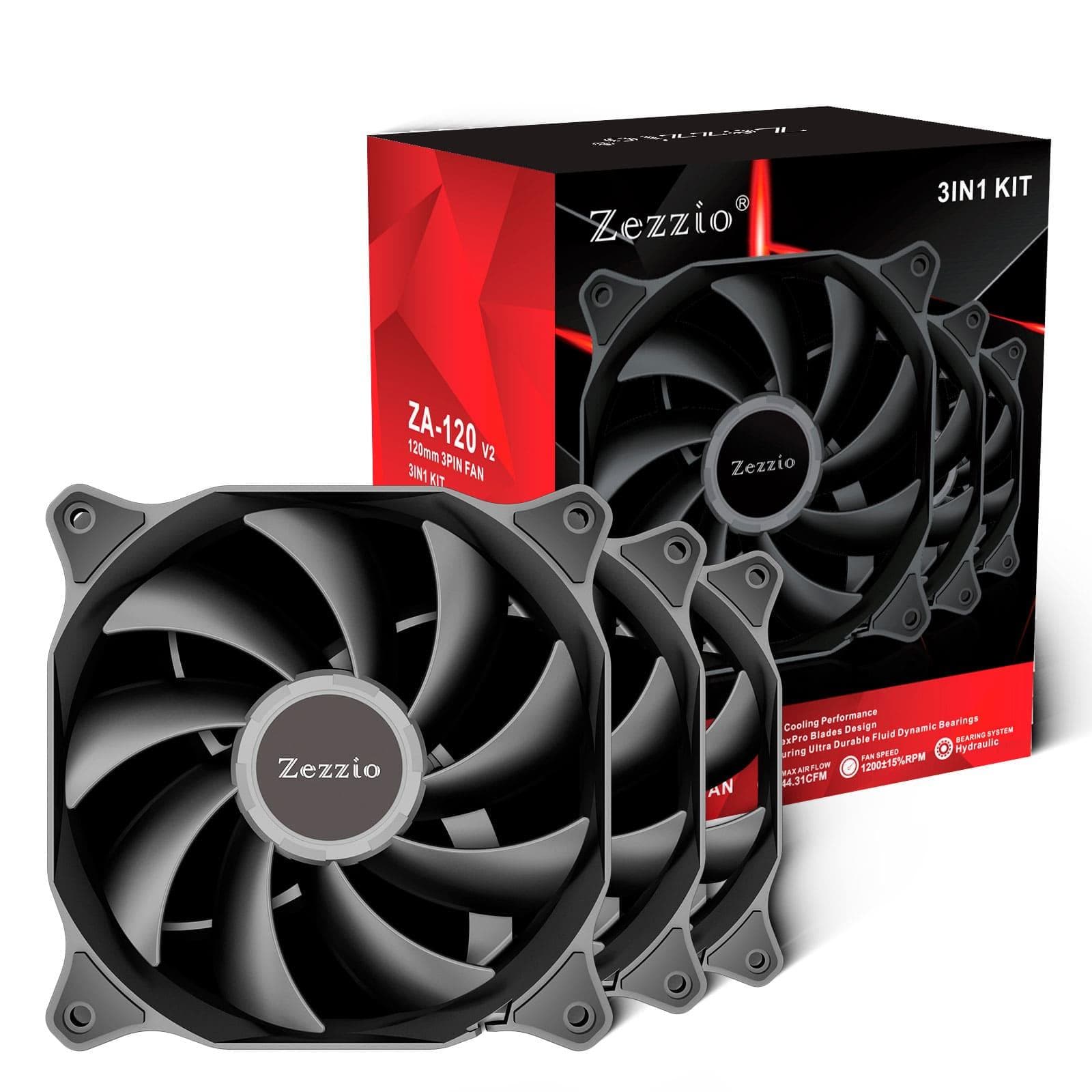 Комплект вентиляторів Zezzio ZA-120 V2 3in1 ARGB