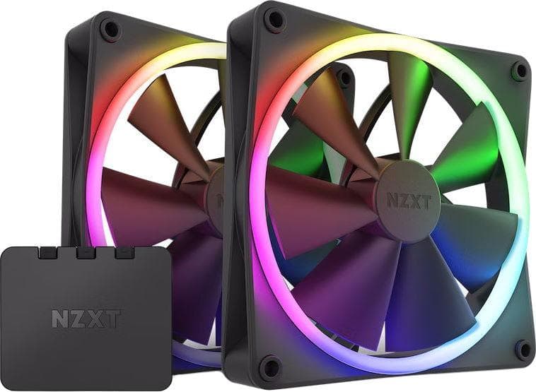 Комплект вентиляторов NZXT F140 RGB Twin Pack Black (RF-R14DF-B1)