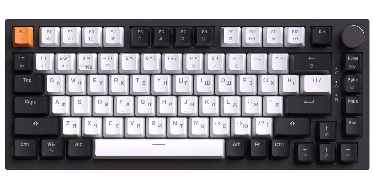 Клавіатура GamePro Asgard Valhalla (MK160B Pro) 75% Exploded QLAB Orange Switches