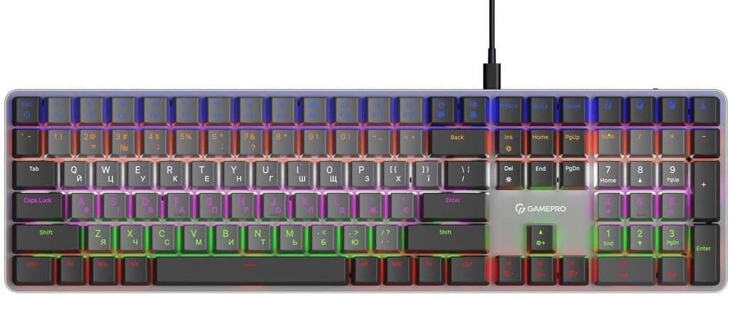 Клавіатура GamePro MK145R Red Switch Low Profile Dark Gray