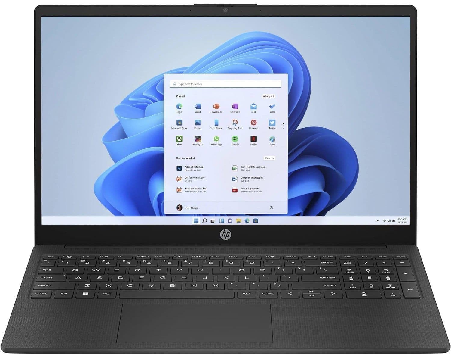 Ноутбук 15.6 HP 15-fc0317ua FHD IPS/Ryzen 5 7520U/16GB/512SSD/UMA/DOS/Black