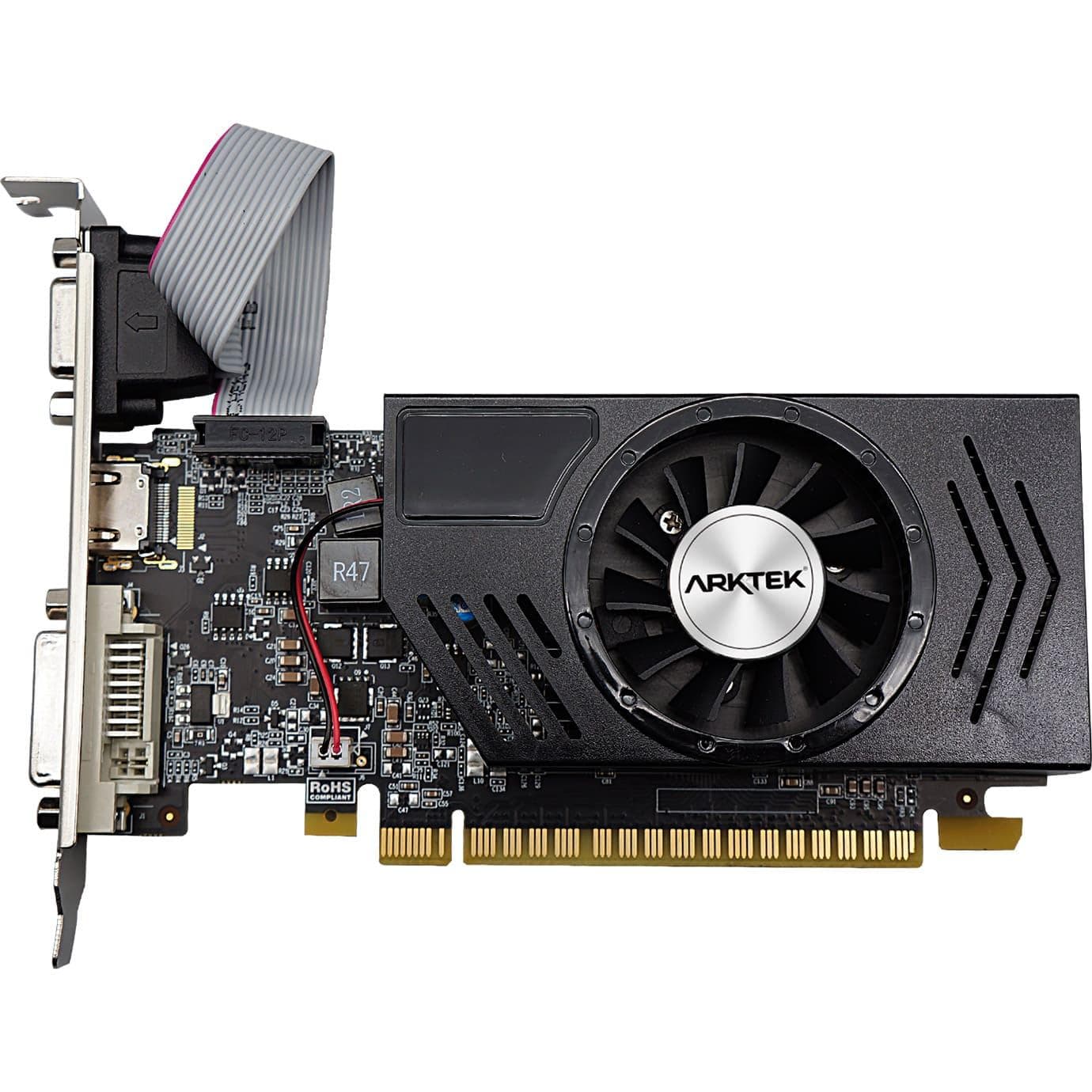 ARKTEK GT 730 4Gb GDDR5, 128-bit, VGA/DVI/HDMI, 902/5010 MHz, Low Profile (AKN730D5S4GL1)