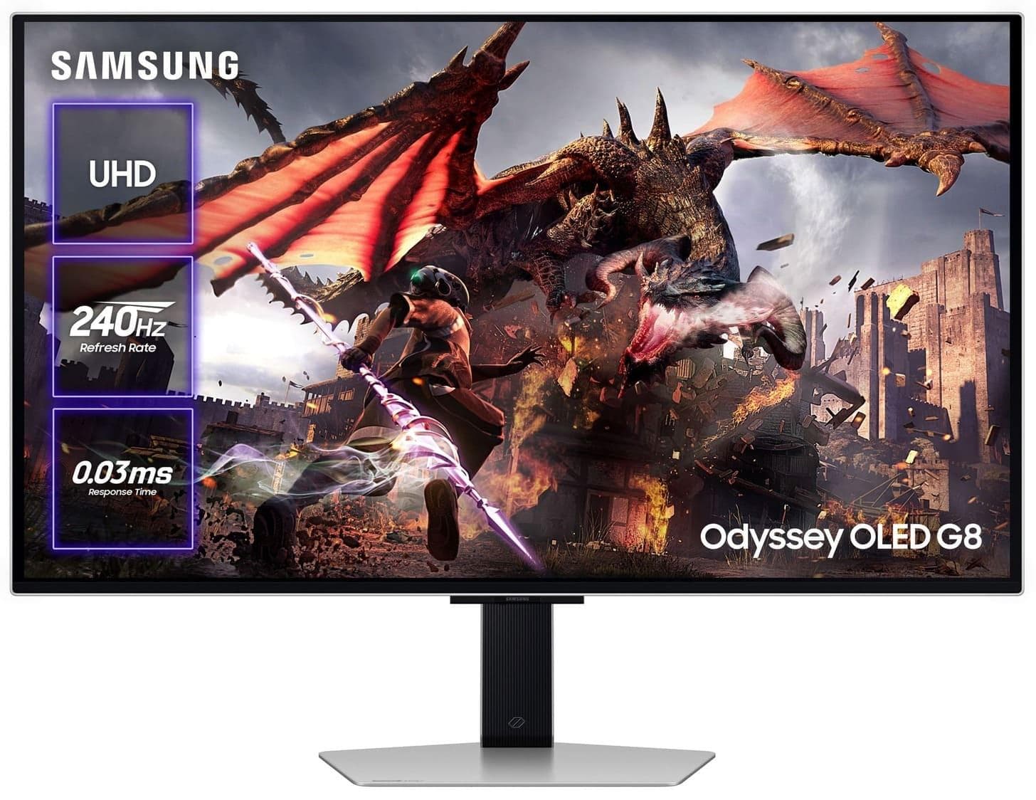 Монітор 32" Samsung Odyssey OLED G8 G80SD SMART 3840х2160 (UHD, 4K) OLED 240 Hz