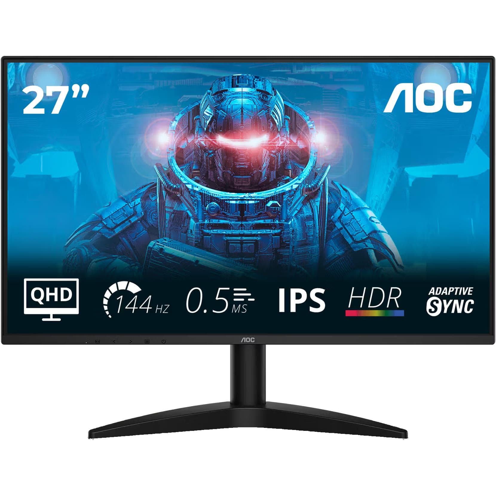 Монітор 27" AOC Q27B36X 2560x1440 (QHD, 2K) IPS 144 Hz