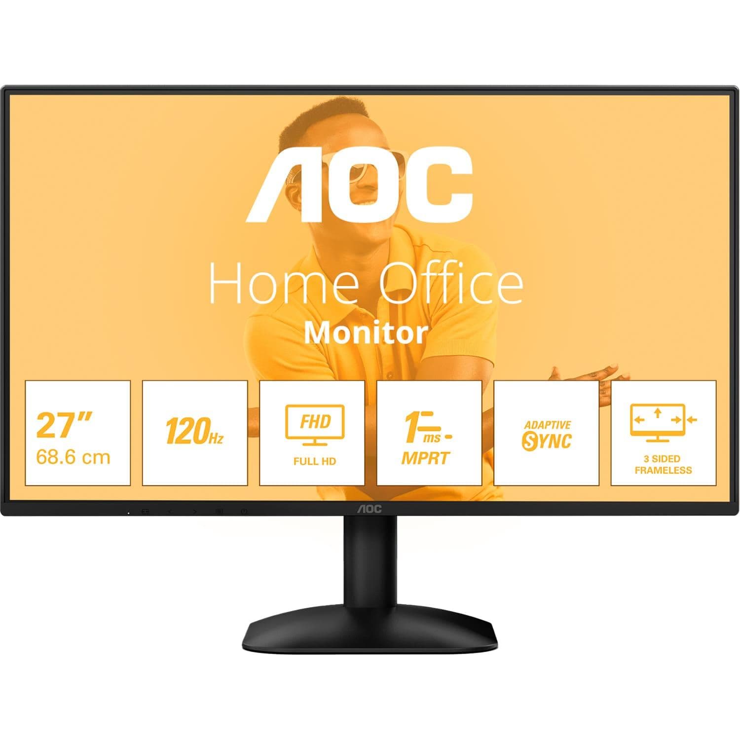 Монітор 27" AOC 27B31H 1920x1080 (FullHD) IPS 120 Hz