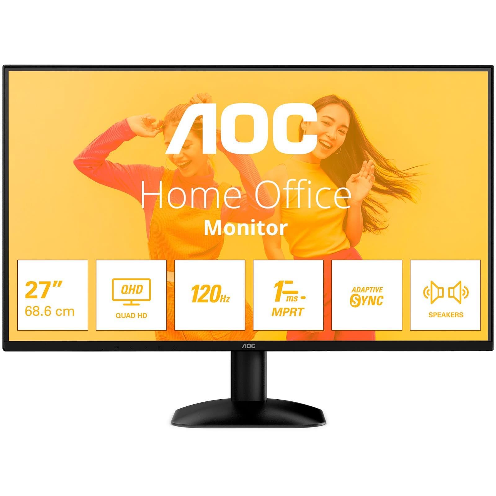 Монітор 27" AOC Q27B35S3 2560x1440 (QHD, 2K) IPS 120 Hz