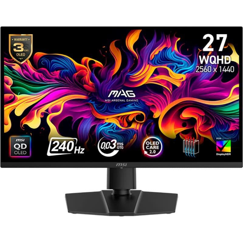 Монітор 26.5" MSI MAG 271QP QD-OLED QHD OLED 240Hz