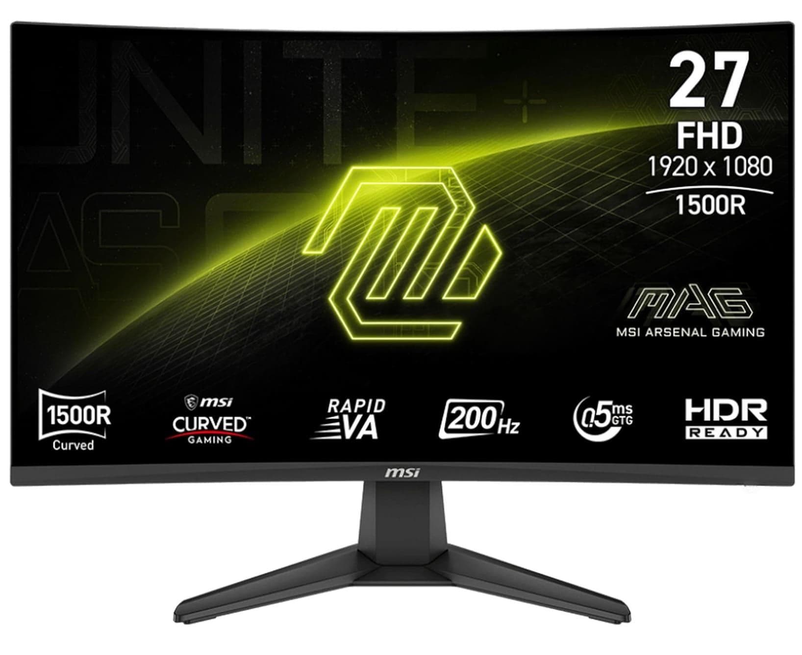Монітор 27" MSI MAG 276CF E20 Curved 1920x1080 (FullHD) VA 200 Hz