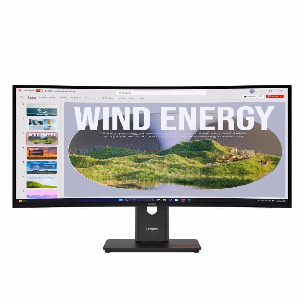 Монітор 34" Lenovo T34WD-40 Curved 3440x1440 (Ultra-Wide 2K) VA 120 Hz