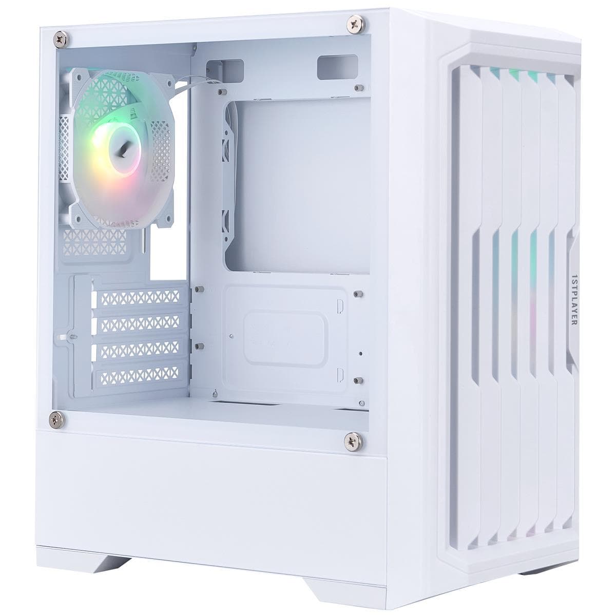 Корпус 1stPlayer H2-WH-4F7-W White без БП