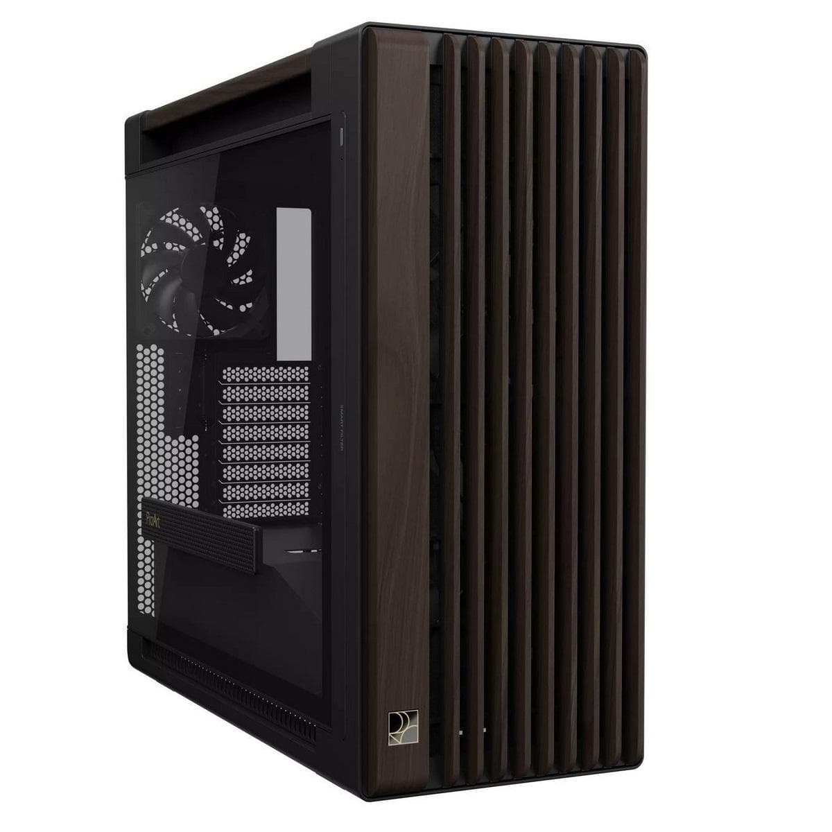 Корпус Asus ProArt PA602 Walnut Wood Tempered Glass Modern Black (90DC00J0-B09030)