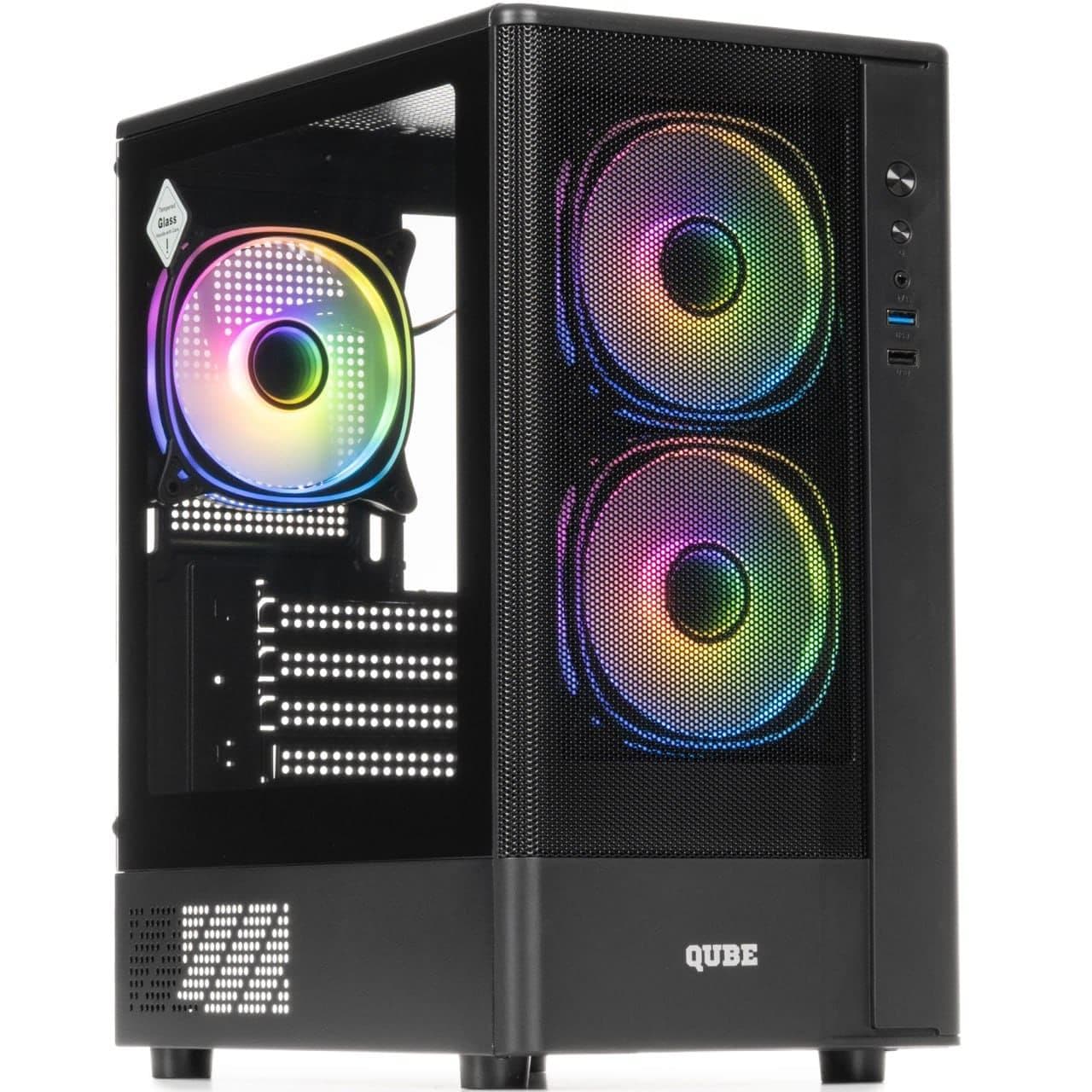 Корпус QUBE GEON ARGB Black (GEON_GBNU3)