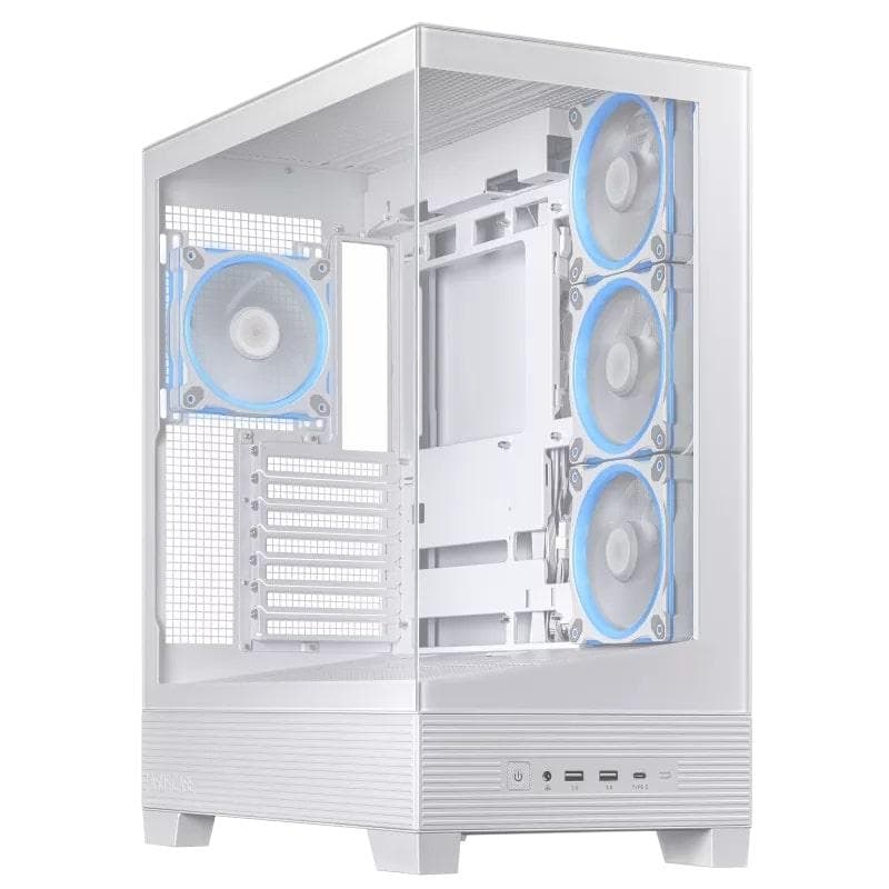 Корпус Asus A31 Plus White Tempered Glass без БП (90DC00R3-B19000)