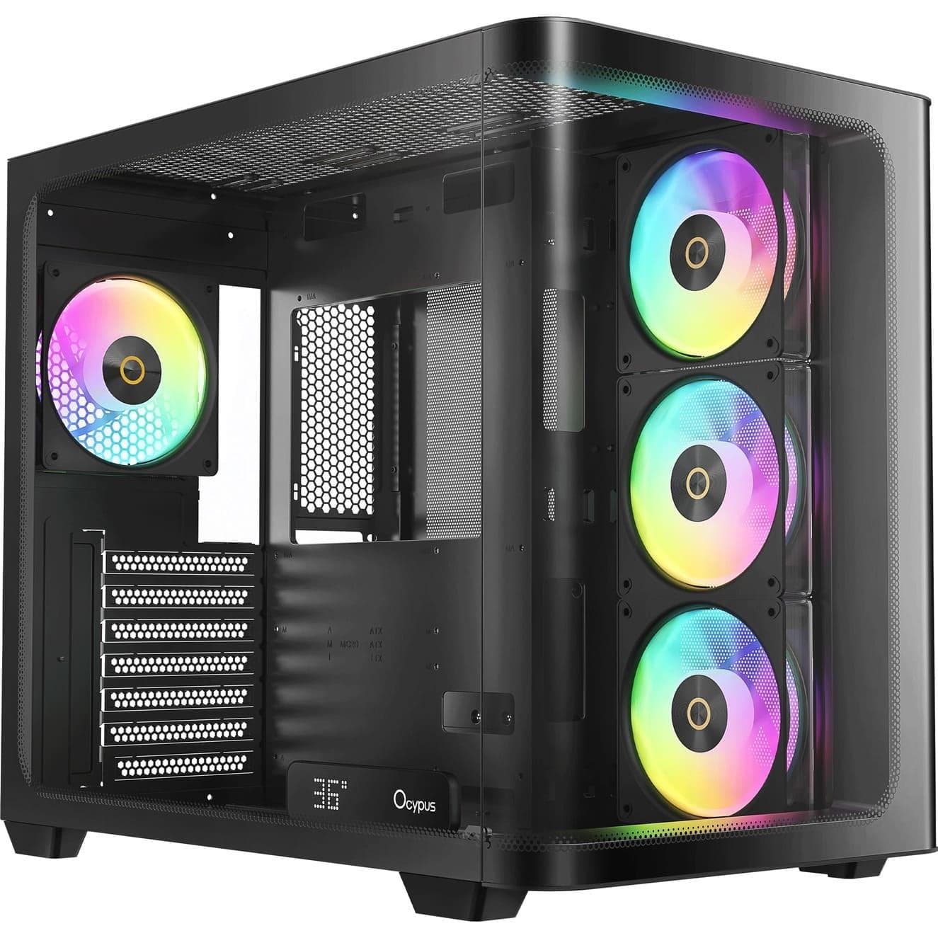 Корпус Ocypus Iota C70 Curve ARGB Digital Black (IOTA-C70-BKD400CD-GL)
