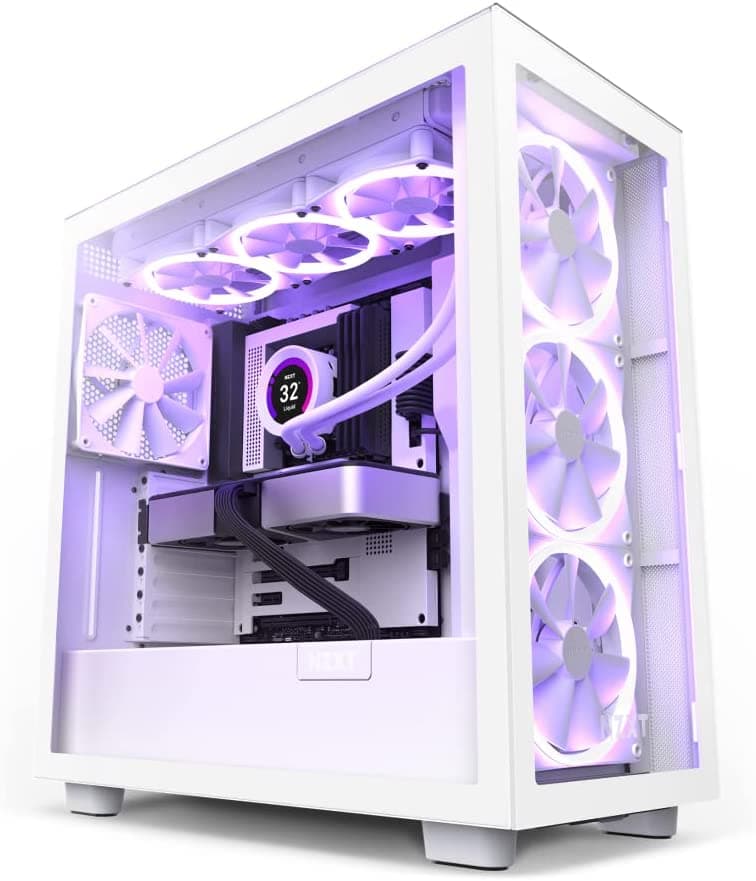 Корпус NZXT H7 Elite Tempered Glass без БП (CM-H71EW-01) White