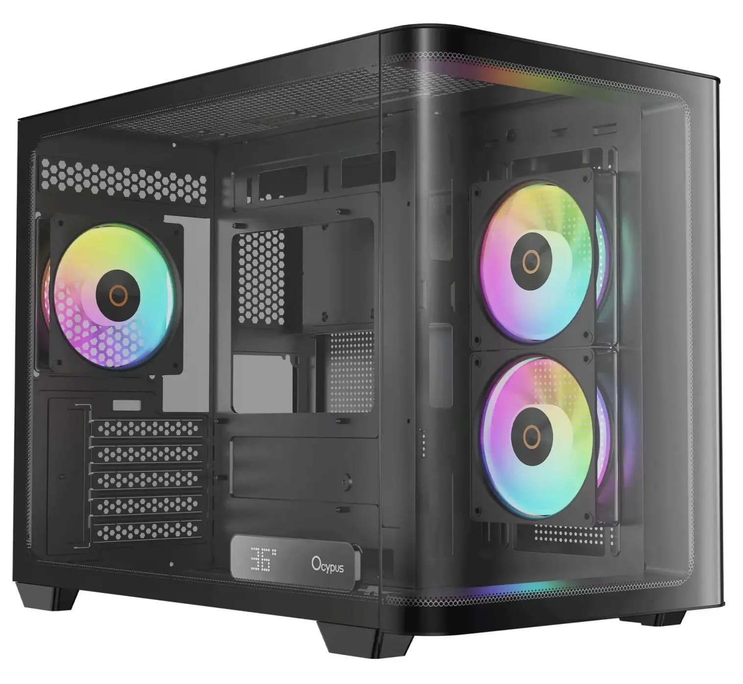 Корпус Ocypus Iota C50 Curve ARGB Digital Black (IOTA-C50-BKD300CD-GL)