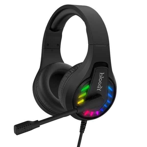 Ігрова гарнітура A4Tech Bloody G230p з LED USB + 3.5 jack Black