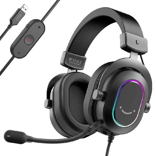 Ігрова гарнітура Fifine H6 RGB Black