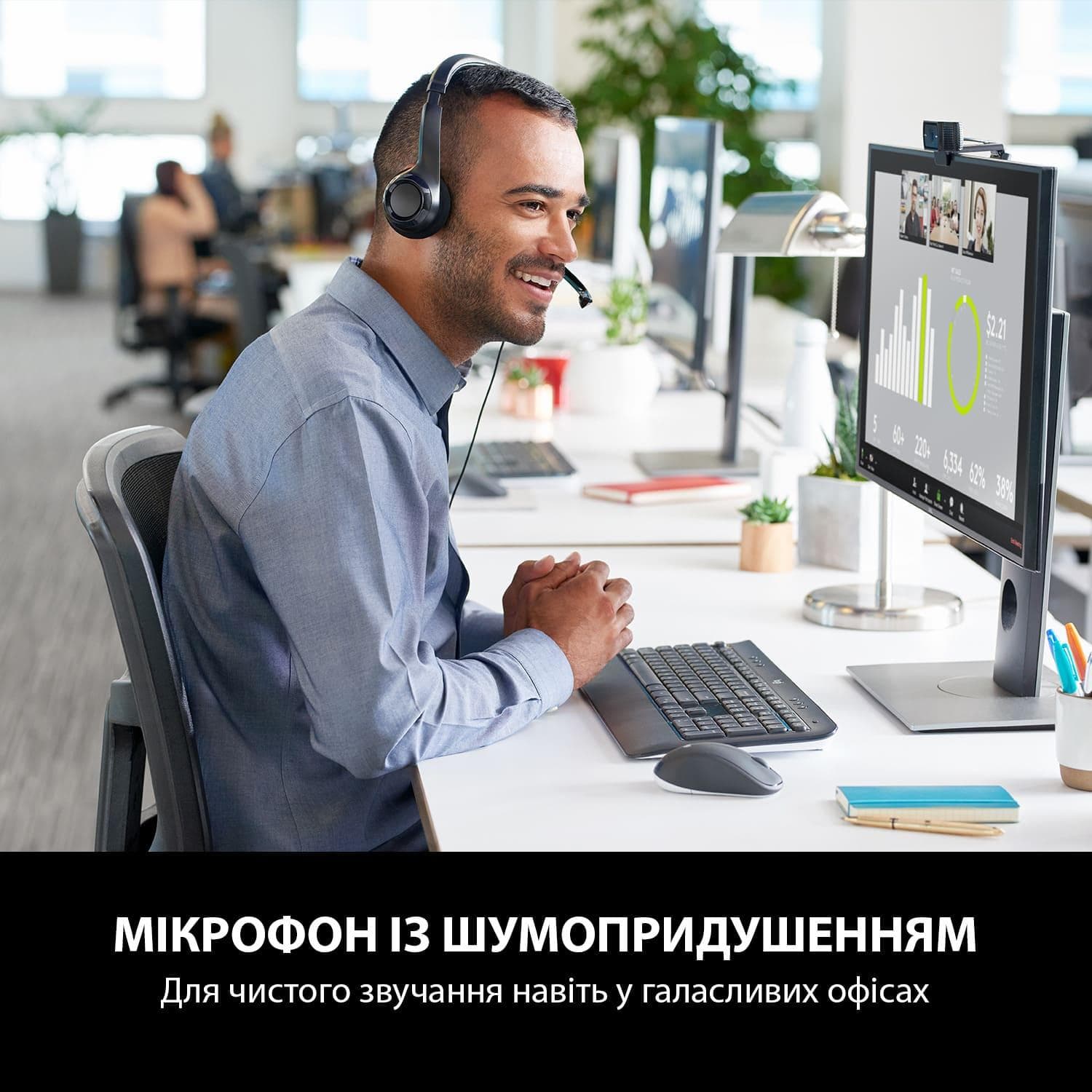 Гарнітура LOGITECH H390 (981-000406) USB Black