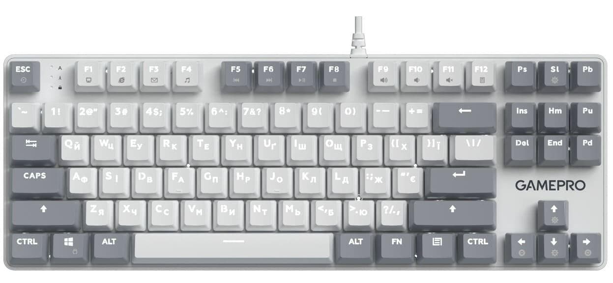 Клавіатура GamePro Genesis Metallic (MK110W) 87% Red switches